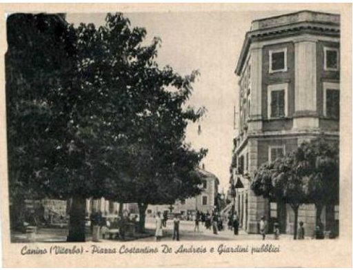 Piazza De Andreis anni '30